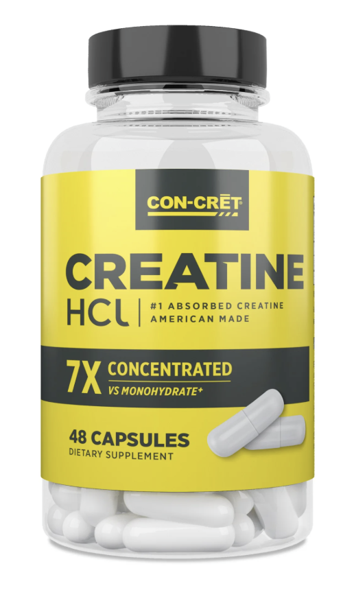 CON-CRET Patented Creatine HCl - Capsules, 48 Ct