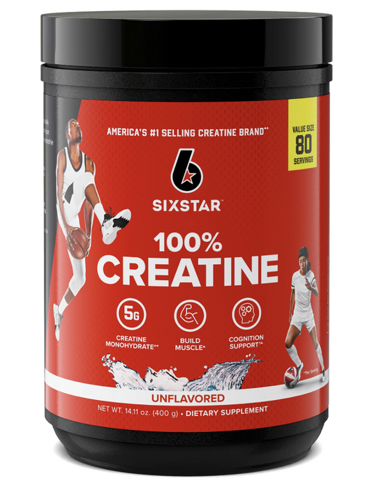 Six Star 100% Creatine Powder, Supports Muscles, Strength and Performance, 10.58 oz, 80 Servings