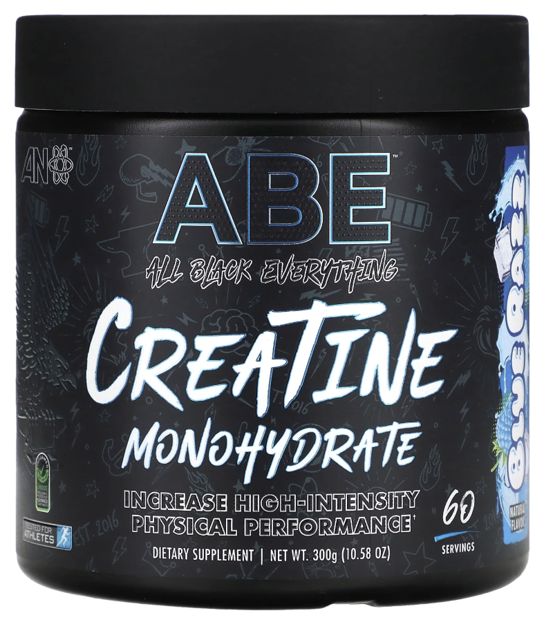 Creatine Monohydrate - 300g (60 Servings) Flavor: Blue Razz