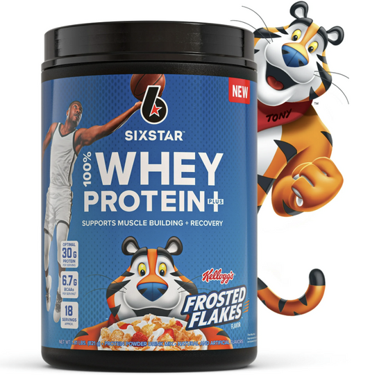 Six Star Pro Nutrition 100% Whey Protein Plus Powder, Kellogg's Frosted Flakes 1.8 lbs