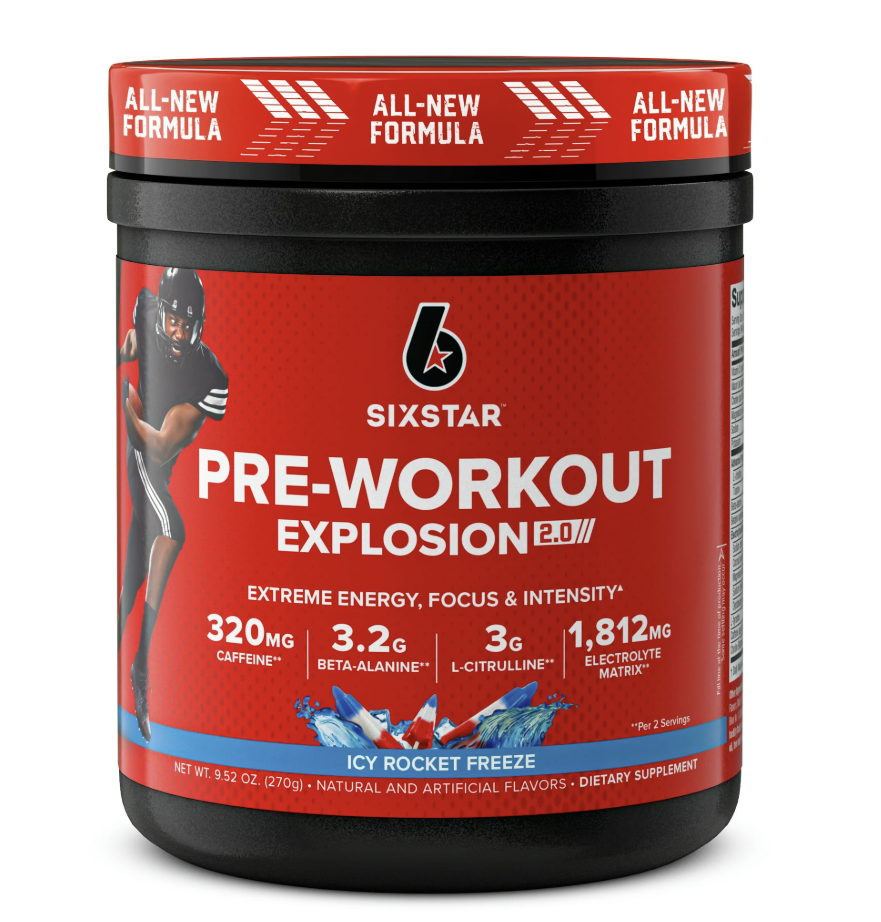 Six Star Pro Nutrition Pre-Workout Powder Explosion 2.0 Electrolyte Matrix