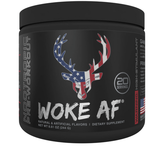 Bucked Up Woke Af Pre-Workout Powder, Increase Energy, Rocket Pop, 333mg Caffeine, 20 Servings