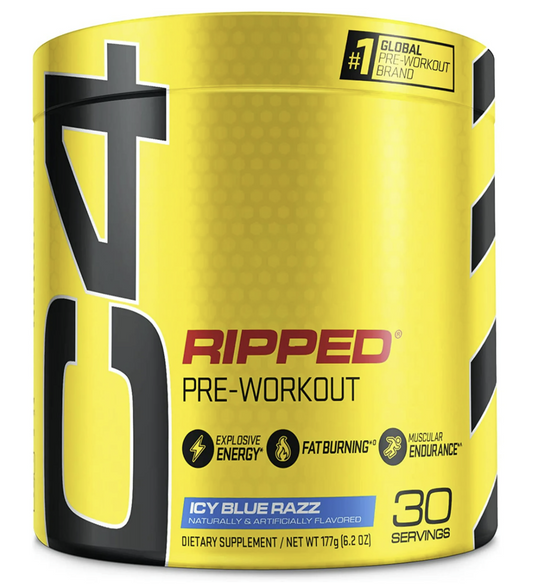 Cellucor C4 Ripped Pre-Workout Powder, 30 Servings