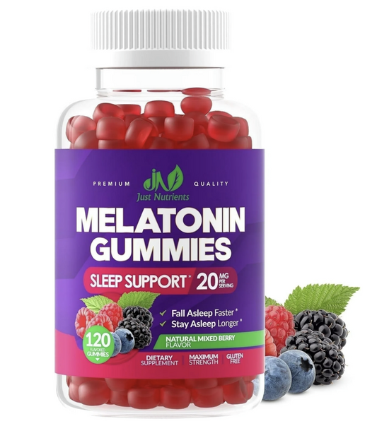 Melatonin 20mg Gummies for Adults - Maximum Strength Sleep Aid Gummies (120 Count)