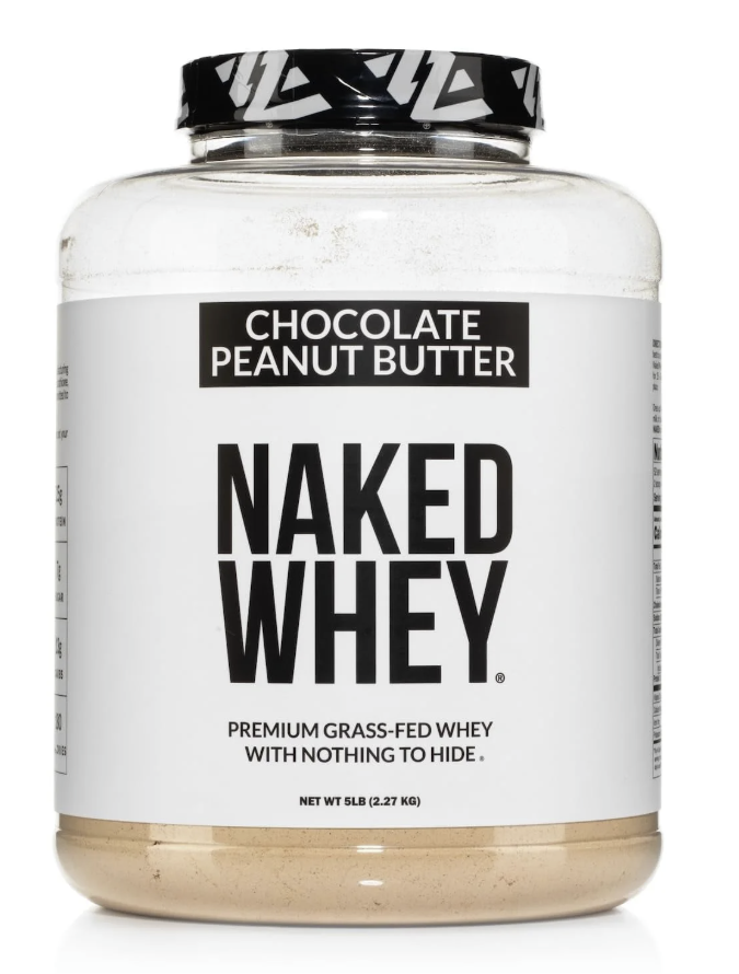 NAKED Whey Vanilla  Protein - All Natural Grass Fed Whey Protein Powder + Coconut Sugar- 5Lb Bulk, GMO-Free, Soy Free, Gluten Free. Aid Muscle Recovery - 61 Servings