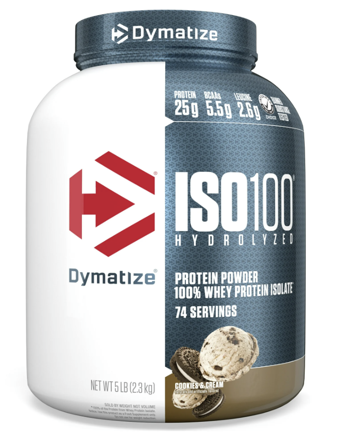 Dymatize ISO100 Hydrolyzed Whey Isolate Protein Powder, Gourmet Chocolate, 5 lb