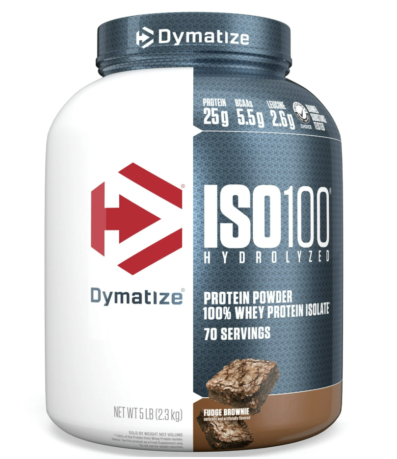 Dymatize ISO100 Hydrolyzed Whey Isolate Protein Powder, Gourmet Chocolate, 5 lb