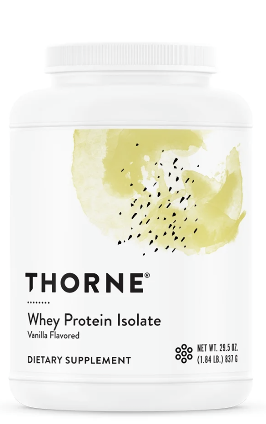 Thorne Whey Protein Isolate, 21 grams of Easy-to-Digest Whey Protein Powder, NSF Certified for Sport, Chocolate Flavored, 31.9 Ounces, 30 servings