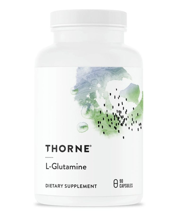 Thorne L-Glutamine, Amino Acid Supplement for GI Health and Immune Function, 90 Capsules