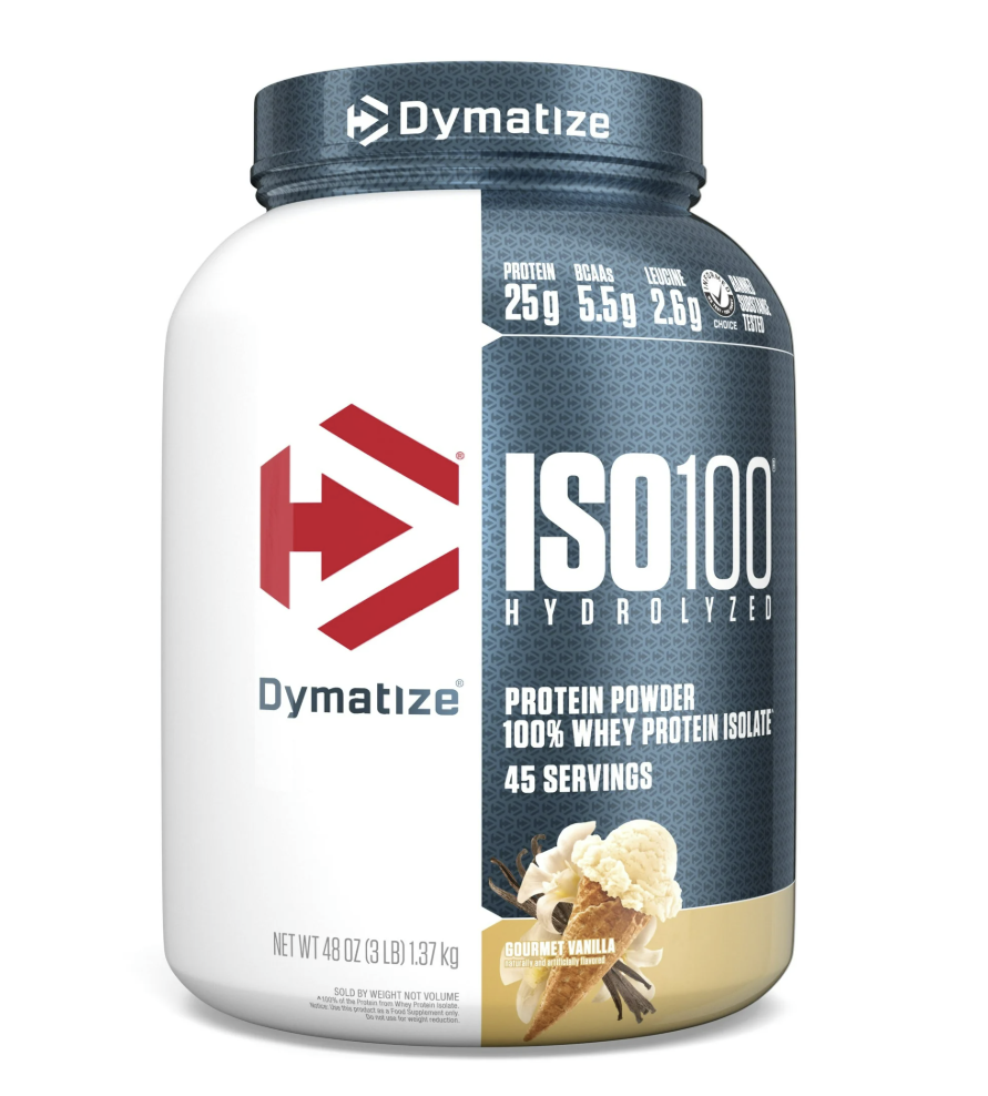 Dymatize ISO100 Hydrolyzed Whey Isolate Protein Powder, Gourmet Chocolate, 5 lb